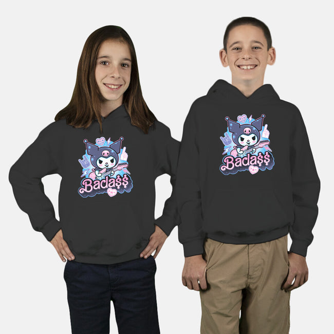 The Baddest Ever-Youth-Pullover-Sweatshirt-glitchygorilla