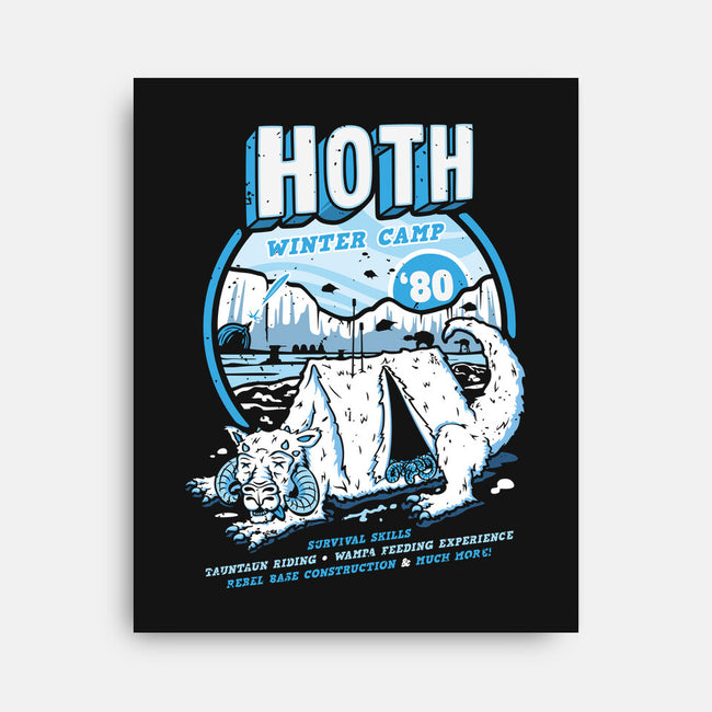 Hoth Winter Camp-None-Stretched-Canvas-Olipop