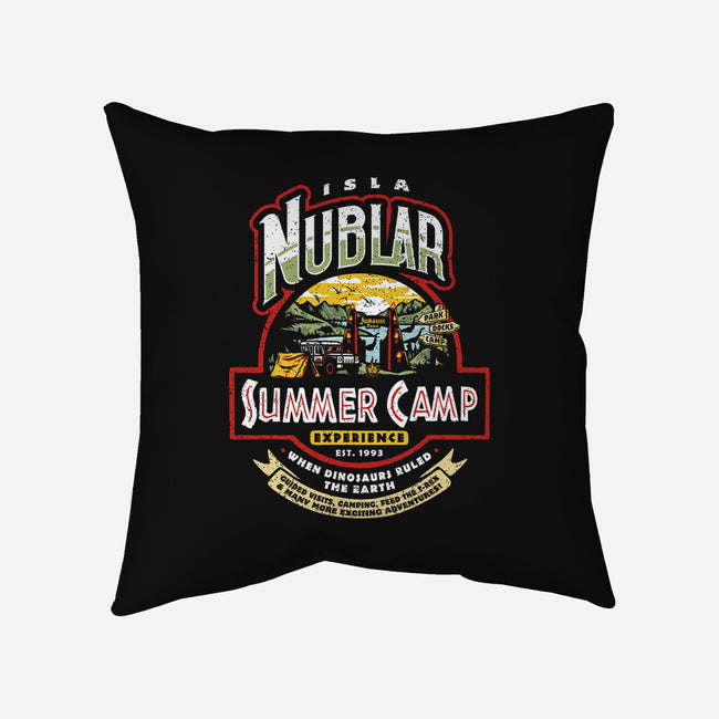 Jurassic Camp-None-Non-Removable Cover w Insert-Throw Pillow-Olipop