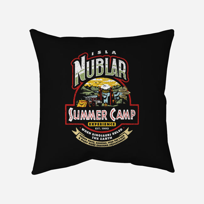 Jurassic Camp-None-Removable Cover w Insert-Throw Pillow-Olipop