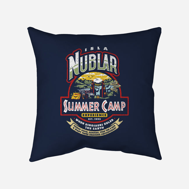 Jurassic Camp-None-Removable Cover w Insert-Throw Pillow-Olipop