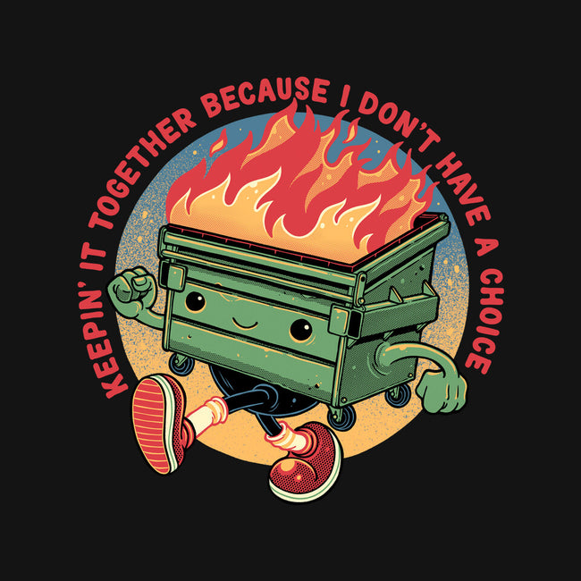 Flaming Dumpster-Mens-Premium-Tee-glitchygorilla