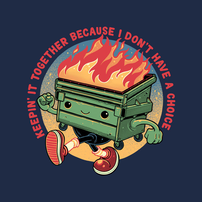 Flaming Dumpster-Unisex-Pullover-Sweatshirt-glitchygorilla