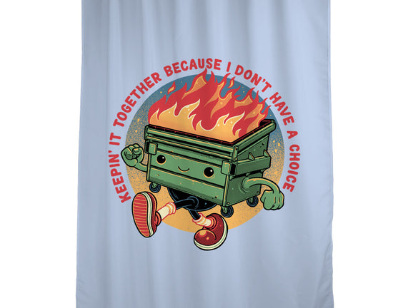 Flaming Dumpster