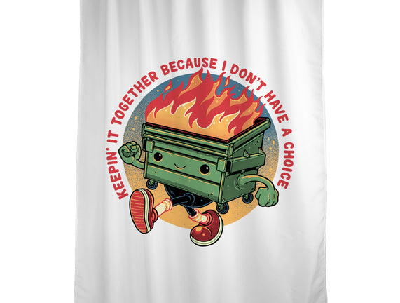 Flaming Dumpster