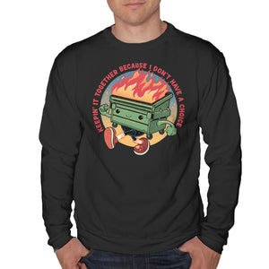 Flaming Dumpster