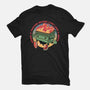 Flaming Dumpster-Womens-Basic-Tee-glitchygorilla