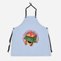 Flaming Dumpster-Unisex-Kitchen-Apron-glitchygorilla