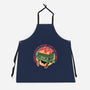 Flaming Dumpster-Unisex-Kitchen-Apron-glitchygorilla