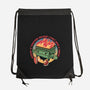 Flaming Dumpster-None-Drawstring-Bag-glitchygorilla