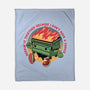 Flaming Dumpster-None-Fleece-Blanket-glitchygorilla