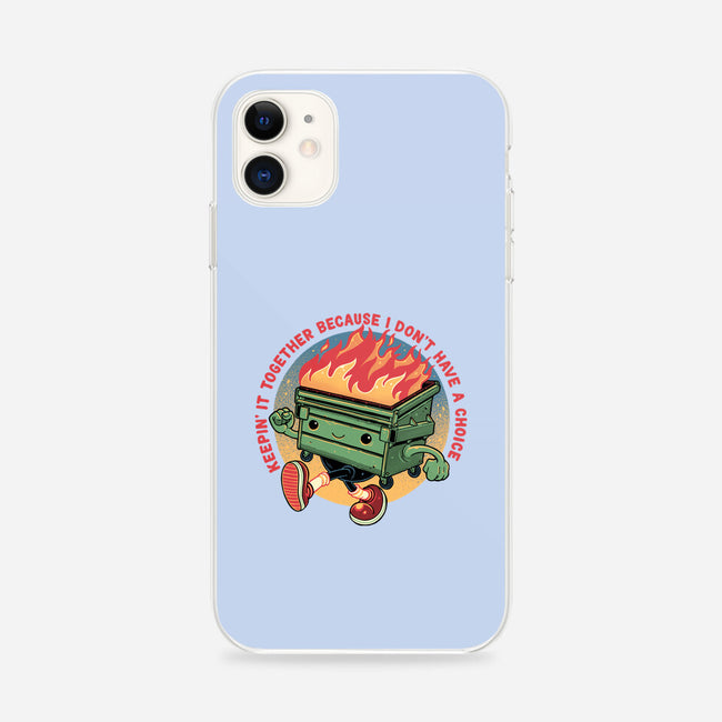 Flaming Dumpster-iPhone-Snap-Phone Case-glitchygorilla