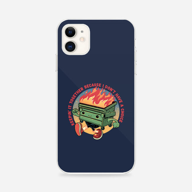 Flaming Dumpster-iPhone-Snap-Phone Case-glitchygorilla