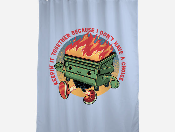 Flaming Dumpster