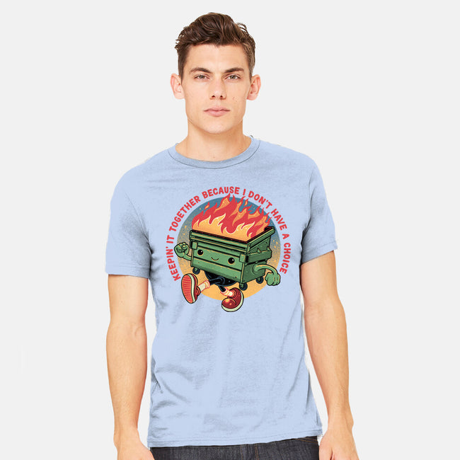 Flaming Dumpster-Mens-Heavyweight-Tee-glitchygorilla