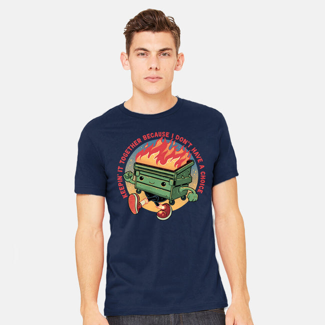 Flaming Dumpster-Mens-Heavyweight-Tee-glitchygorilla