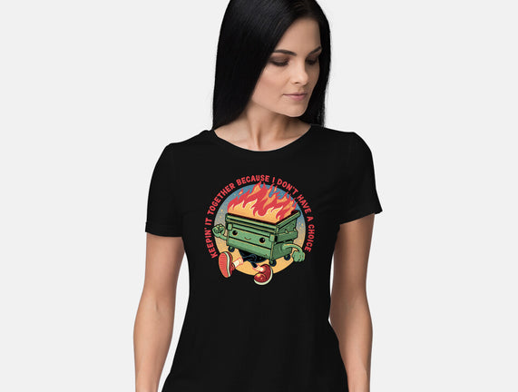 Flaming Dumpster