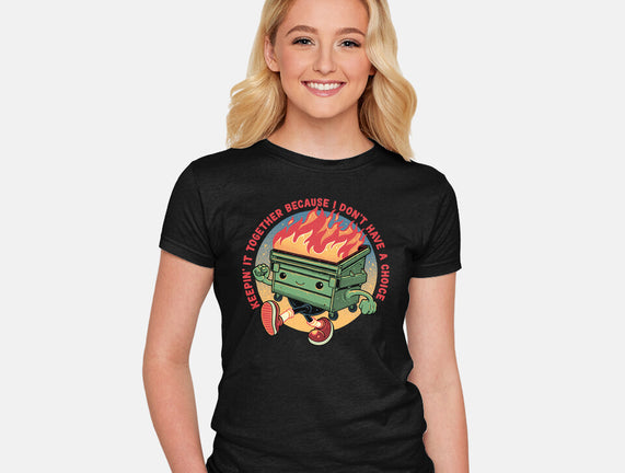 Flaming Dumpster