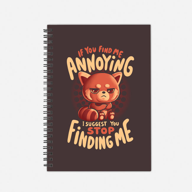 Stop Finding Me-None-Dot Grid-Notebook-eduely