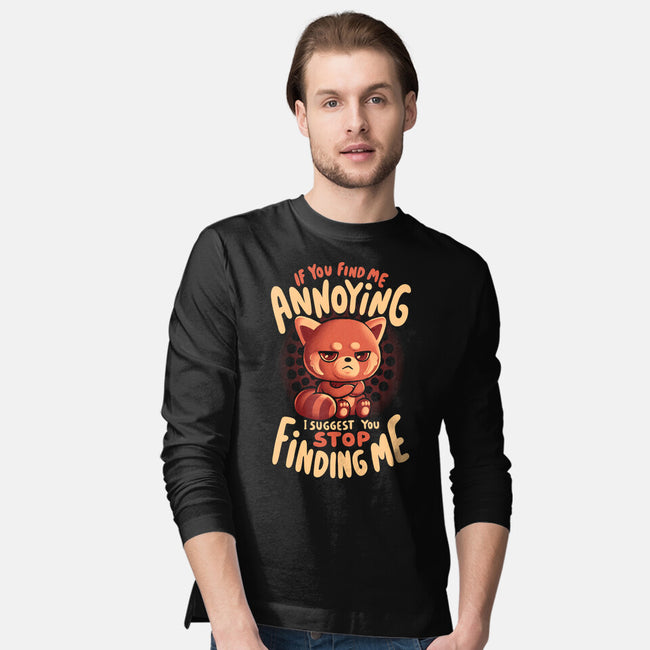 Stop Finding Me-Mens-Long Sleeved-Tee-eduely