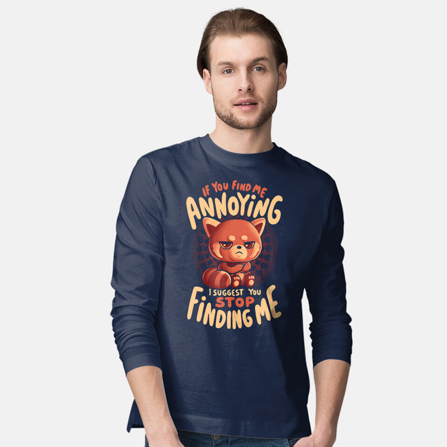 Stop Finding Me-Mens-Long Sleeved-Tee-eduely