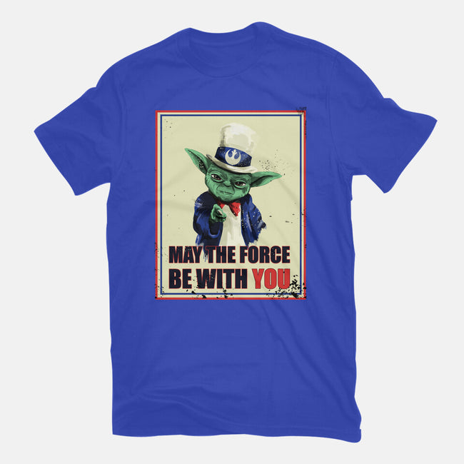 May The Force Be With You-Unisex-Basic-Tee-fanfabio