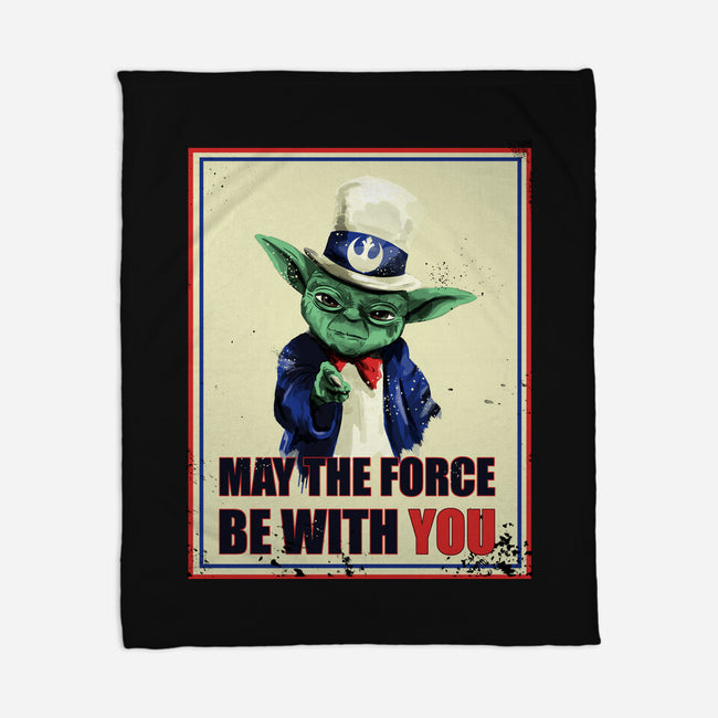 May The Force Be With You-None-Fleece-Blanket-fanfabio