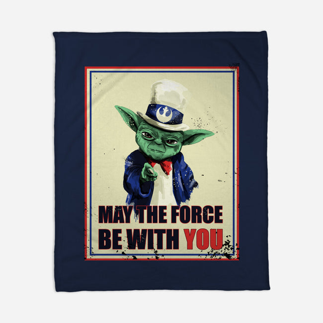 May The Force Be With You-None-Fleece-Blanket-fanfabio