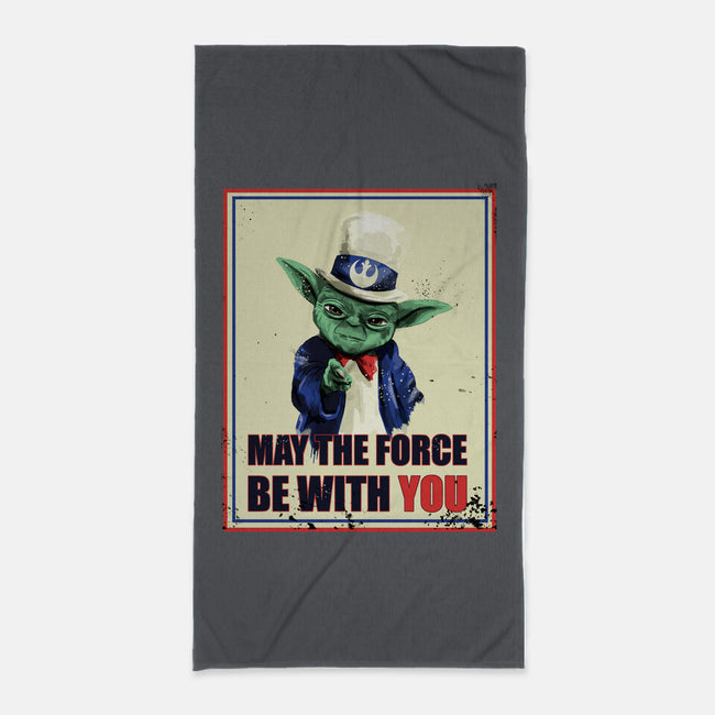 May The Force Be With You-None-Beach-Towel-fanfabio