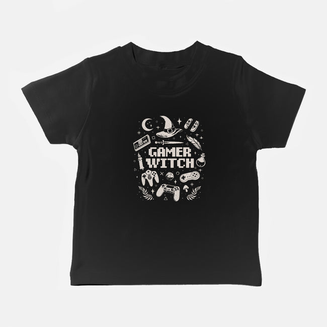 Gamer Witch-Baby-Basic-Tee-eduely