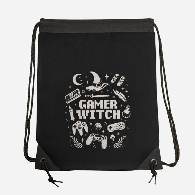 Gamer Witch-None-Drawstring-Bag-eduely