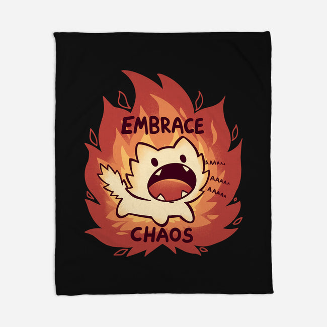 Embrace Chaos-None-Fleece-Blanket-TechraNova