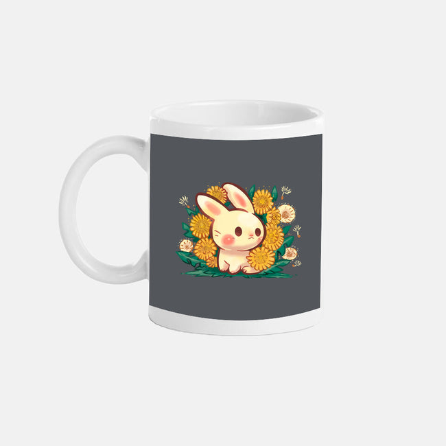 Dandelion Bunny-None-Mug-Drinkware-TechraNova