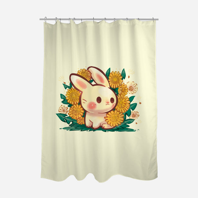 Dandelion Bunny-None-Polyester-Shower Curtain-TechraNova