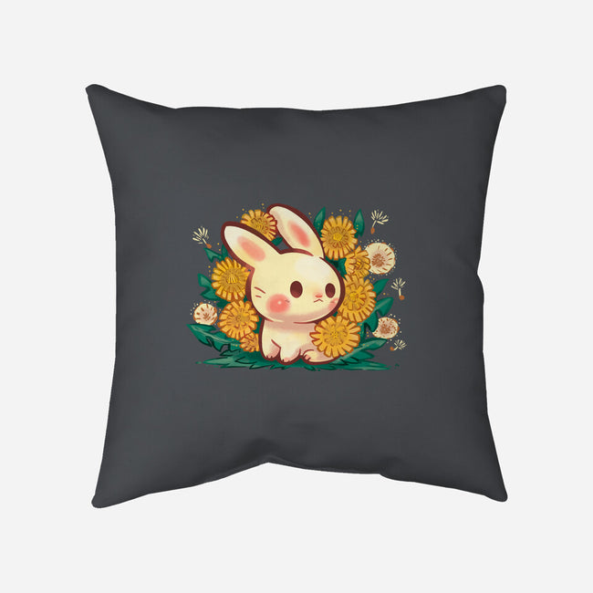 Dandelion Bunny-None-Removable Cover-Throw Pillow-TechraNova