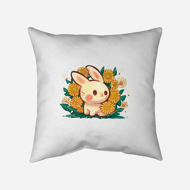 Dandelion Bunny-None-Removable Cover-Throw Pillow-TechraNova