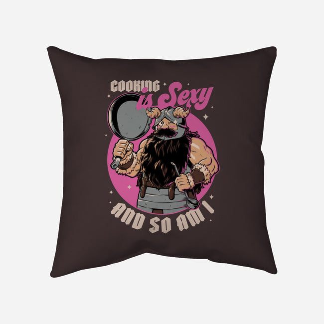 Cooking Dwarf-None-Removable Cover w Insert-Throw Pillow-Studio Mootant