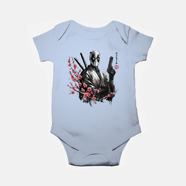 Merc Portrait Sumi-e-Baby-Basic-Onesie-DrMonekers