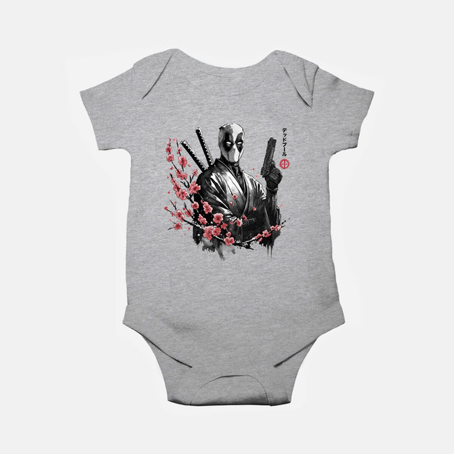 Merc Portrait Sumi-e-Baby-Basic-Onesie-DrMonekers