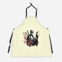 Merc Portrait Sumi-e-Unisex-Kitchen-Apron-DrMonekers