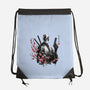 Merc Portrait Sumi-e-None-Drawstring-Bag-DrMonekers