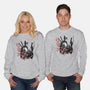 Merc Portrait Sumi-e-Unisex-Crew Neck-Sweatshirt-DrMonekers