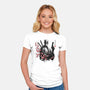 Merc Portrait Sumi-e-Womens-Fitted-Tee-DrMonekers