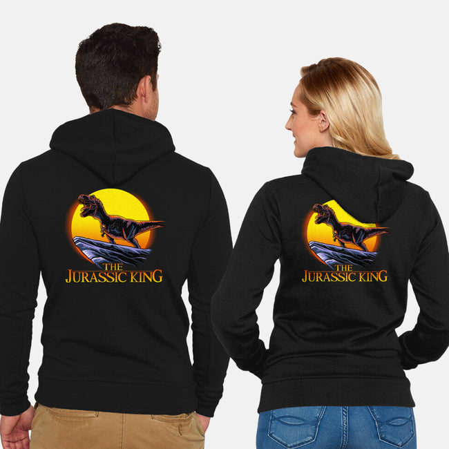 Jurassic King-Unisex-Zip-Up-Sweatshirt-daobiwan