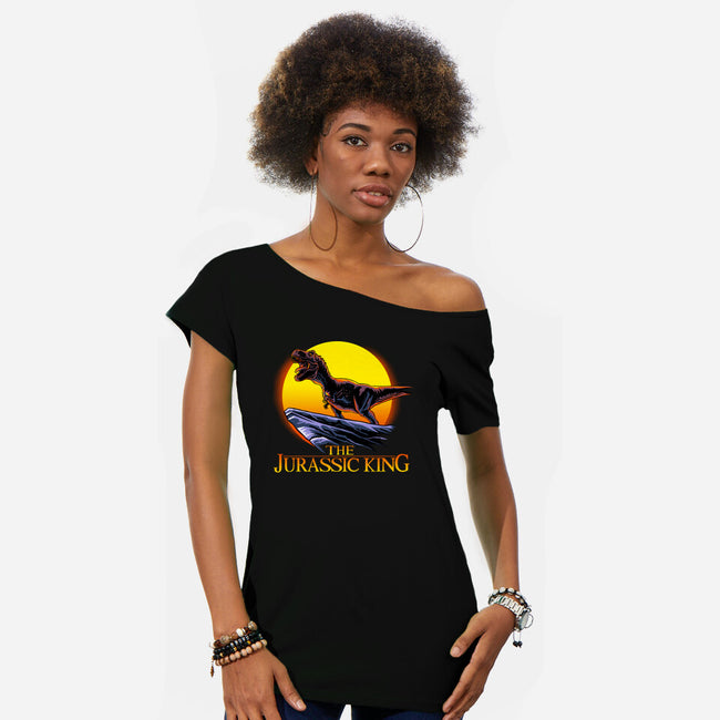 Jurassic King-Womens-Off Shoulder-Tee-daobiwan