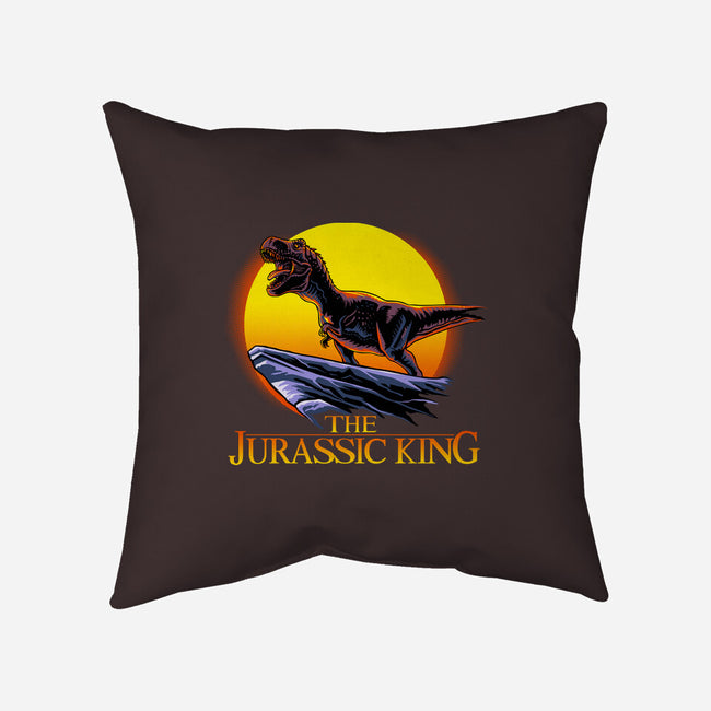 Jurassic King-None-Non-Removable Cover w Insert-Throw Pillow-daobiwan