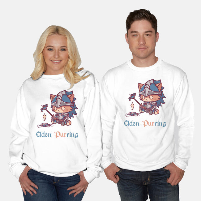 Elden Purring-Unisex-Crew Neck-Sweatshirt-Dokimons