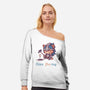 Elden Purring-Womens-Off Shoulder-Sweatshirt-Dokimons