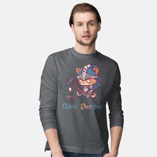 Elden Purring-Mens-Long Sleeved-Tee-Dokimons