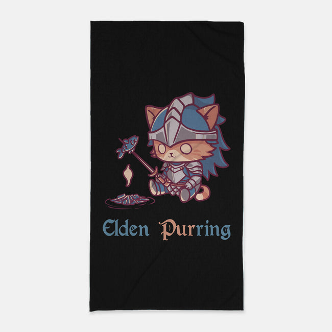 Elden Purring-None-Beach-Towel-Dokimons